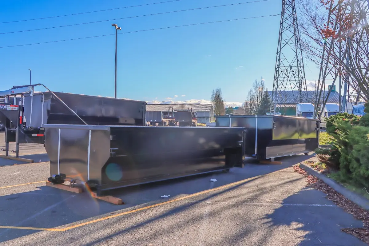 Roll-off dumpster ready for waste disposal at job site for Commercial Dumpster Rental in Marina del Rey